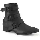 Pleaser Demonia 1" Block Heel Pointed Toe Ankle Boots Adult Women Warlock/50/C