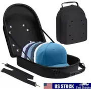 Hard Hat Case for Baseball Caps Hat Carrier Storage Shoulder Bag Organizer Black