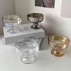 Glass Ice Cream Cup 220ml Desserts Goblet Drinkware Pudding Cup Milkshake