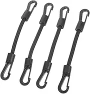 Tofficu 4Pcs Portable Hook Rope Multi Function Elastic Straps for Outdoor Camping Boating and Hiking High Elasticity Strong Support for Securing Gear and Equipment