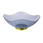 Fruit Tray Elegant Keep Tidy Flower Edge Design Fruit Snack Serving Plate Square
