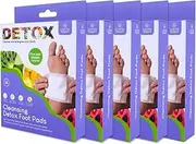 Living Today Detox Foot Pads, (70pads) Ginger Foot Patches for Better Sleep and Anti-Stress Relief, Pure Natural Bamboo Vinegar and Ginger Powder Premium Ingredients Combination for Foot and Body Care (70pcs/Pack)