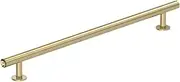[Amerock] Cabinet Pull | Golden Champagne | 10-1/16 in (256 mm) Center-to-Center Drawer Pull | Radius | Kitchen and Bath Hardware | Furniture Hardware