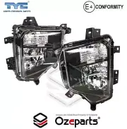 Pair LH+RH Fog Light Spot Driving Lamp 3 Globe For Mitsubishi Triton MR 18~23 (for: Mitsubishi)