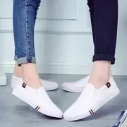 Canvas Couple Slip-Ons Men - White - 41
