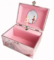 Russell Collection - Ballerina Sasha Foil Pink Musical Jewellery Box