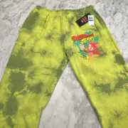Tom And Jerry Neff Sweat pants Men’s XL Green Tie Dyed Pockets Drawstring NWT