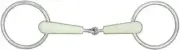HORZE Apple Flavor Loose Ring Snaffle Bit - 5