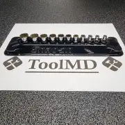 Snap-on Tools USA NEW 11pc 1/4" Drv. 12-POINT Shallow Metric Socket Set 111TMMDY