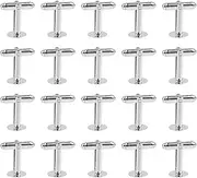 [AUEAR] Metal Cufflinks Cuff Button Blank Cabochons Tray Bezel Cufflink Blanks Setting for Jewelry Making DIY Crafts