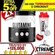 2 X ATP SCIENCE L-GLUTAMINE 500G // RECOVER FASTER SUPPORT DIGESTIVE TWIN PACK