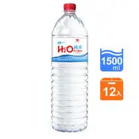 在飛比找康是美優惠-統一H2OWater純水1500ml*12入（隨機出貨）