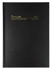 2025 - 2026 Collins Financial Year Diary A4 Day to Page DTP 14M4 P99 - BLACK