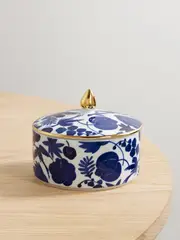 [La DoubleJ] La DoubleJ - Goodie Gold-plated Porcelain Jar - Blue - One size One size Blue