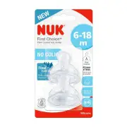 NUK First Choice + Teat (6-18 Months) X 2