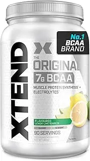 XTEND Original BCAA Powder LEMON LIME SQUEEZE Branched Chain Amino Acids Supplement | 7g BAAs + Muscle Supplements | Electrolytes for Recovery | Amino Energy Post-Workout | 90 Servings'