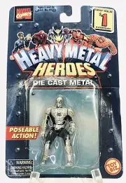 1997 Marvel Armored Spiderman Heavy Metal Heroes Die Cast Action Figure Posable