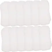 ASAKKURA 10pcs Gauze Refill Body Cup Bin Muslin Burp Pigeon Teats Swaddle Non Diapers Bag Cleaner Cord Wipes Mat Nappies Nappy White Cotton