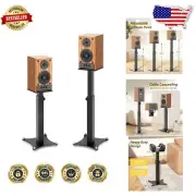 Compact Adjustable Speaker Stands 20-27.5 Inches for Surround Sound Systems