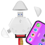 Triangle USB Type C Memory Card Reader for iPhone iPad support SD TF Card
