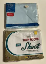 Vintage NEW NIP Kmart No-Iron 50/50 Twin Flat Sheet Morgan Jones Twilite Sealed