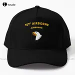 US ARMY 101ST AIRBORNE SCREAMING EAGLE SHADOW 棒球帽黑色男士帽子戶外棉帽太