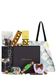 Harvey Nichols Chocolate Lover's Easter Picnic Gift Box, Chocolate-topped Hot Cross Fudge and Gooey Halves of Chocolate Scotch Egg