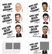 Bridal Shower Games - Who Has the Groom Scratch off Cards - Cute Scratch off Car