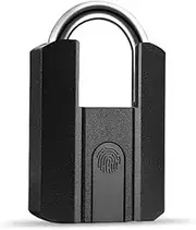 Fingerprint Padlock, Outdoor Waterproof Fingerprint Lock with Mobile APP and Keys, Suitable for Gates, Lockers, Fences, Gym, Cabinets, Warehouses, Office