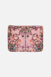 SMALL CANVAS CLUTCH MAD AS A SNAKE