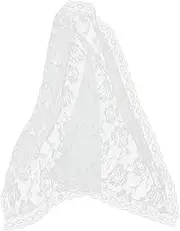 [CATIEBYE] Fashion Neckerchief Ponchos Mantillas Wraps Christmas Veil Covers Wrist Scarf Artificial Veil Clothing Dress Cooling Hooded Towels Catholic Veils Coverings Sports Headwear Black