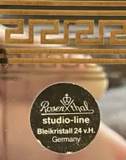 APERITIF VERSACE"BY ROSENTHALE BLEIKRISTALL 24 V.H. GERMANY