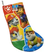 Kurt S Adler Nickelodeon Paw Patrol 19 inch Christmas Stocking New