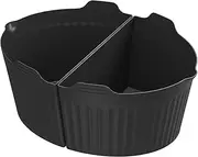 Slow Cooker Silicone Insert, Silicone Slow Cooker Liner, for Most 7.8QT Slow Cooker, Black