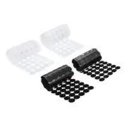 1" Self Adhesive Dots, 180 Pairs Sticky Hook Nylon Loop Dots, 2 Colors