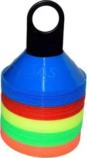 Agility Mini Saucer Cones for Football & Sports Training Set -40 Multicolour US