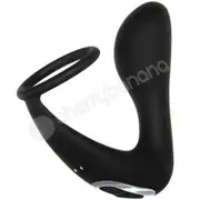 Adam &amp; Eve Adam's Rechargeable Black Vibrating Prostate Pleaser &amp; Cockring