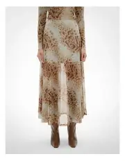 [Witchery] Mesh Jersey Skirt in Fawn Print