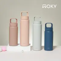 在飛比找momo購物網優惠-【WOKY 沃廚】輕芯鈦瓷提手運動保溫瓶600ml