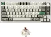 Keychron Q1 Max RGB QMK/VIA Custom Mechanical Keyboard, Full Metal Programmable Knob 2.4 GHz/Bluetooth/Wired Keyboard with Hot-Swappable Gateron Jupiter Brown Switch for Mac Windows Linux - White