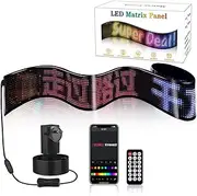 LED Eyes For Truck, Car Flexible LED Matrix Panel Sign with Bluetooth APP Led Scrolling Programmable Board, Display