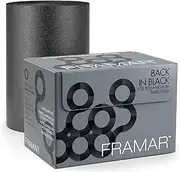 Framar Back in Black Embossed Roll Aluminum Foil, Hair Foils For Highlighting - Medium 320 ft