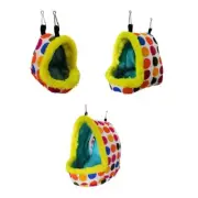 Parrot Hammock Plush Hideaway Hanging Tent for Budgies Parakeets Small Animal