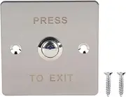 Stainless Steel Door Switch, Electric Door Exit Button, Door Exit Access Push Button for Door Access Control