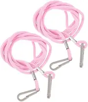 [Kisangel] 2pcs Elastic Mitten Clips Glove Clips for Toddlers Kids Gloves Suspender Clip Elastic Glove Holder Clip Children Mitten Holder String Attachment Straps Connector Pink