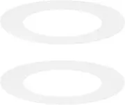 uxcell 2-Pack Goof Rings for 4 Inch Recessed Lights, 4.3" ID 6.7" OD Durable Plastic Trim Ring Flush Mount White Can Light Trim Ring Cover for Ceiling Can Downlights