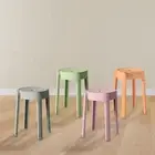 Round Stool Practical Modern Stackable Stool for Hotel Farmhouse Living Room