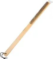 Generic Versatile Pizza Oven Cleaning Brush Metal Wire Brush for Pizza Stone Oven Baking Accessories
