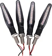 4Pcs LED Motorcycle Turn Signal Lights Black Indicator Blinker for Motorbike Durable Weatherproof Super for Motorcycles