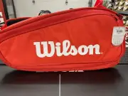 Wilson Super Tour 6 Pack Red Tennis Bag